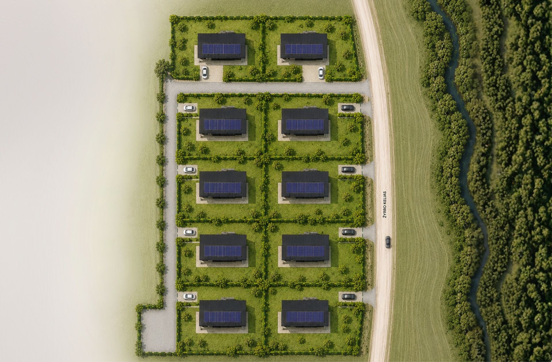 Žiedų slėnio kvartalo planas